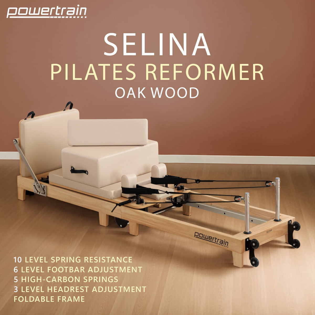 RecoverRight x Powertrain Pilates Reformer (LIGHT)