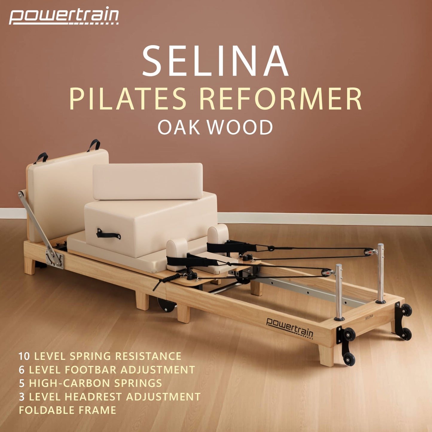 RecoverRight x Powertrain Pilates Reformer (LIGHT)